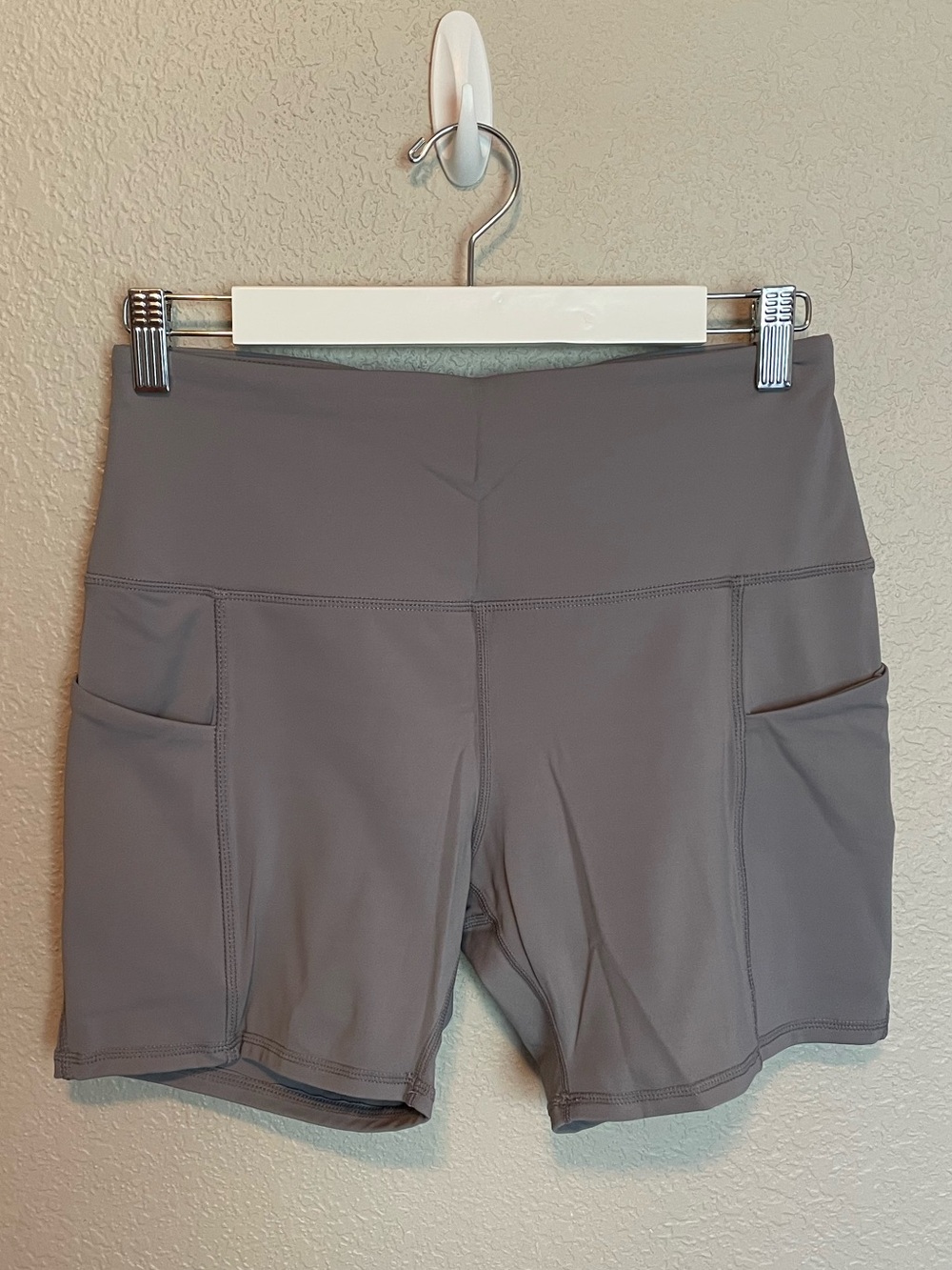 Grey biker shorts
